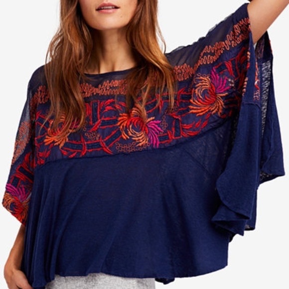 Free People Tops - Free People Love Letter embroidered top